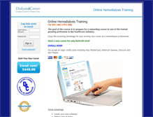 Tablet Screenshot of online.dialysis4career.com